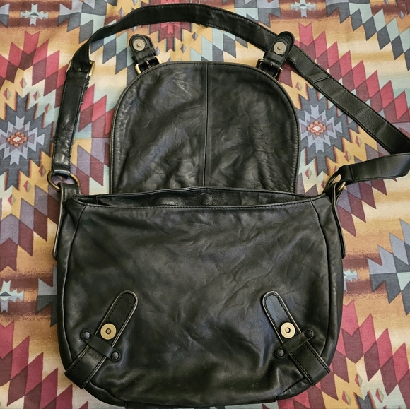 Old Gringo Black Leather Crossbody Messenger Bag - Picture 2 of 13